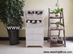 wooden storage cabinet wood cabinet with wicker baskets for home decor