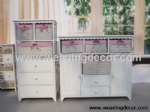 wooden storage cabinet wood cabinet with wicker baskets for home decor