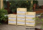 wooden storage cabinet wood cabinet with wicker baskets for home decor