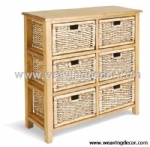 wooden storage cabinet wood cabinet with wicker baskets for home decor