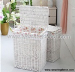 white wicker laundry basket for wholesale