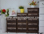 wooden storage cabinet wood cabinet with wicker baskets for home decor