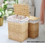 natural wicker laundry basket for wholesale