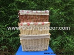 Cheap wicker storage basket wicker basket hamper fruit bread basket decoration