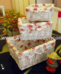 Cheap wicker storage basket wicker basket hamper fruit bread basket decoration