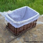 Cheap wicker storage basket wicker basket hamper fruit bread basket decoration