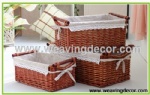 Cheap wicker storage basket wicker basket hamper fruit bread basket decoration