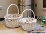 Cheap wicker storage basket wicker basket hamper fruit bread basket decoration