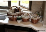 Cheap wicker storage basket wicker basket hamper fruit bread basket decoration