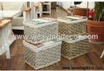 Cheap wicker storage basket wicker basket hamper fruit bread basket decoration