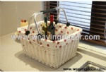 Cheap wicker storage basket wicker basket hamper fruit bread basket decoration