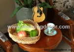 Cheap wicker storage basket wicker basket hamper fruit bread basket decoration