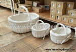 Cheap wicker storage basket wicker basket hamper fruit bread basket decoration