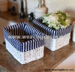 Cheap wicker storage basket wicker basket hamper fruit bread basket decoration