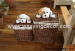 natural wicker laundry hamper for wholesale