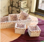 Cheap wicker storage basket wicker basket hamper fruit bread basket decoration