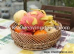 Cheap wicker storage basket wicker basket hamper fruit bread basket decoration