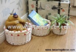 Cheap wicker storage basket wicker basket hamper fruit bread basket decoration