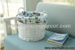 Cheap wicker storage basket wicker basket hamper fruit bread basket decoration