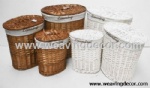 wicker laundry hamper for wholesale