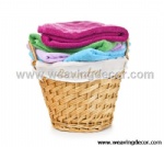 wicker laundry basket for wholesale