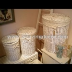 wicker laundry basket for wholesale